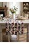 Digital Printed Stain-Resistant Embroidery Effect Floral Italian Houses 40 X 140 Runner
