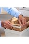 Waste Sorting Bin with Removable Lid and Folding Handle - 2
