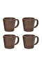 Earth Friendly Majestic Cup | Made with Rice Husk | Microwave Safe | 375 ml | Set of 4 - 2