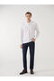 Esvab • Modern & Distinctive Devrik Roba Collar Long Sleeve Pique Men's T-Shirt - 2