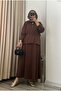Diva Pike Fabric Skirt Suit Wide Fit Sweat-Skirt Suit - 4