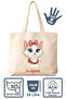 Thick Canvas Large Tote Bag 42X38 cm XL Large Size Printed Bag Shoulder Bag - 3