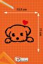 Side Mirror Sticker with Red Heart 13.5X11 - 2 Pieces - Right and Left Set - Vehicle Sticker - 3