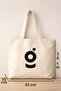 Thick Canvas Large Tote Bag 42X38 cm XL Large Size Printed Bag Shoulder Bag - 4