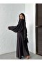 WOMEN'S SATIN LONG DRESS - 5
