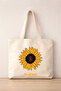 Thick Canvas Large Tote Bag 42X38 cm XL Large Size Printed Bag Shoulder Bag - 2