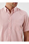 Regular Fit Short Sleeve Plaid Poplin Men's Shirt - 3