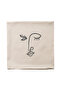 Beige Face Embroidered Cushion Cover 45X45 cm - 6