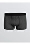 Black Standard Fit Cotton Flexible Men's Boxers 3 Pcs - 4