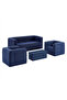 Premium 4-Piece Inflatable Sofa Set - Navy Blue - Waterproof Outdoor & Garden Furniture - 5