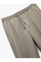 Folded Leg Pocket Detail Waist Lace-Up Sweatpants - 5