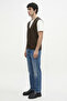 Classic V-Neck Knitwear Vest - Brown - Sand - 3
