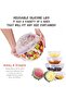 Silicone Stretch Lids 6 Sizes - Reusable Food Storage Covers - 5