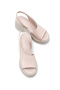 Belavaliaza Beige Women's Stone Genuine Leather Daily Comfortable Sole Sandals - 2