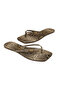 Women's Square Toe Flip-Flops with Gray Snake Pattern, Stylish Daily Slippers - 3
