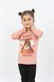 Girl's Printed Crew Neck Long Sleeve T-Shirt - 4