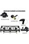 Restaurant Grade 3 Burner Gas Stove Cast Iron Frame Strong and efficient cooking equipment suitable - 5