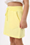 Girl's Basic Skirt with Ribbed Waist and Pockets - 2