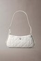 Women's Quilted Small Shoulder Bag - White