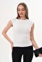Women's Detailed Zero-Sleeve Camisole Bodysuit - 260027 - 3