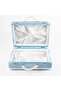 Velvet Chest Dowry Box Quran Box (Blue, Hollow Box) - 3