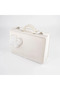 Velvet Chest Dowry Box Quran Box (White, Hollow Box)