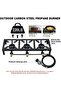 Restaurant Grade 3 Burner Gas Stove Cast Iron Frame Strong and efficient cooking equipment suitable - 3