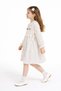 Lilac Floral Print Embroidered Vest Girl's Muslin Dress 23579 - 3