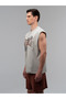 Boxing Heritage Oversize Light Gray Men's Sleeveless T-Shirt - 4