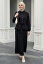 Black Suit with Pleated Skirt