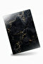 Tempered Glass Cutting Board 25X35 cm - Black Marble with Gold Veins Luxury Presentation Board - 8