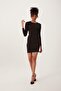Women's Low-Cut Allegro Fabric Dress Black