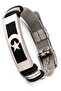 Moon Star Turkish Flag Straw Belt Model Men's Stainless Steel Bracelet Scb92