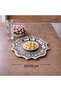 Metal Star Silver Serving Tray 25X25 cm |   Modern and Decorative Presentation Tray - 3