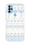 Omix X300 / X500 Compatible Transparent Phone Case with Blue Bow and Floral Pattern