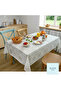 Tablecloth with Pvc Lace Appearance, Easy to Clean, Non-Slip, Liquid-Proof, Without Holes. - 6