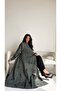 MWT1006 - عباية لنن مطرزة |Embroidered linen abaya - 6