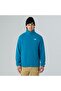 Glacier Fleece Men's Blue Mock Neck Sweatshirt