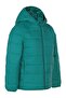 Ray Patterned Shiny Coat for 6-9 Years - Green 8-9 Years - 4