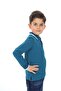 Boy's Printed Polo Neck Buttoned Long Sleeve T-Shirt - 3