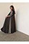 MWT767 - Crepe Abaya with Indian Linen Trim - 3