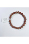 100% Natural Brown Star Stone Bracelet - Confidence, Tenacity, and Knowledge Natural Stone Bracelet (8mm) - 3
