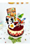 Tropical Themed Cake Decoration Set – Tropical Bird & Flower Figured Cake Topper - 7