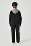 Boy Black Tracksuit Top - 4