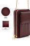 Bordo Shk312 Faux Leather 4 Compartments, Chain, Phone Holder and Shoulder Bag - 5