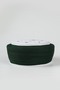 Talebe Sarığı - Green Fabric - White Skullcap - Plain Wrap - Bird's Eye - 7 Meters - 3