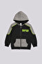 Boy Black Tracksuit Top - 5