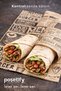 Oily Presentation Paper 25X35 cm |   Food Truck Menu Patterned |   50 Pieces |   Service Paper |   Greaseproof Paper - 3