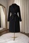 Women’s Elegant Italian Tailored Coat – Premium Fabric, Belted Design, Classic Long Silhouette - 3