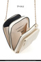 Cream Shk312 Faux Leather 4 Compartments, Chain, Phone Holder and Shoulder Bag - 7